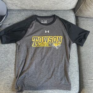 Under Armour Grey Crewneck Tee with Black Trim